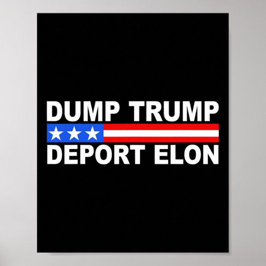Dump Trump Abschieb Elon 50501 Poster (Vorne)