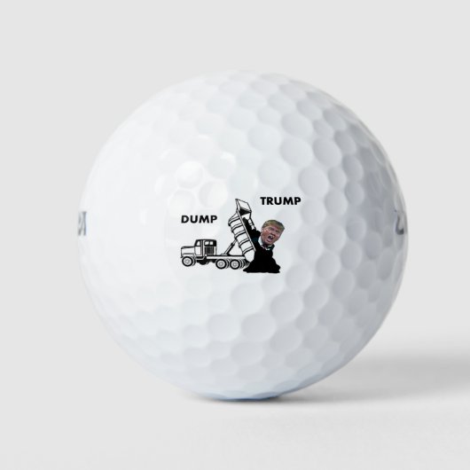 Dump Trump aka Dumptruck Trump Golfball (Vorderseite)