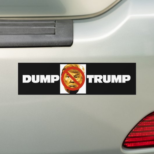 DUMP TRUMP! AUTOAUFKLEBER (Auf Auto)