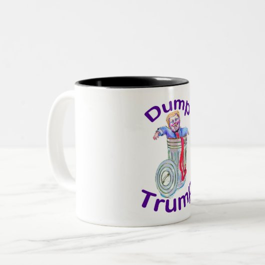 Dump Trump Coffee Tasse (Vorderseite Links)