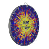 Dump Trump Dartboard Dartscheibe (Vorderseite Links)