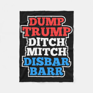 Dump Trump Ditch Mitch Disr Cool Resist Protest Fleecedecke