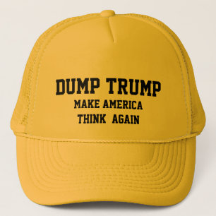 DUMP TRUMP MACHT AMERIKA WIEDER ZUM DENKEN TRUCKERKAPPE