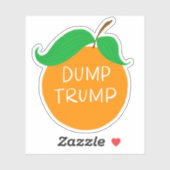 Dump Trump Orange - Vinyl Decal Sticker mit maßges (Blatt)