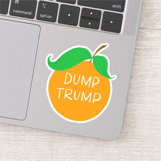Dump Trump Orange - Vinyl Decal Sticker mit maßges (Detail)