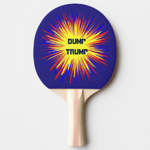 Dump Trump Ping Pong Paddle Tischtennis Schläger