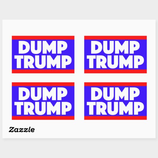 Dump Trump Sticker (Blatt)