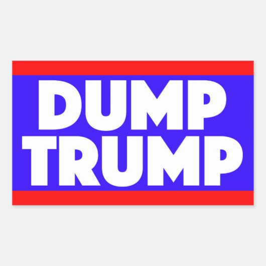 Dump Trump Sticker (Vorderseite)