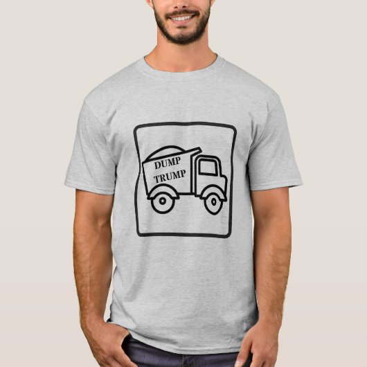 "DUMP TRUMP" T - Shirt von Männern (Vorderseite)