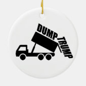 Dump Trump truck Keramik Ornament (Hinten)