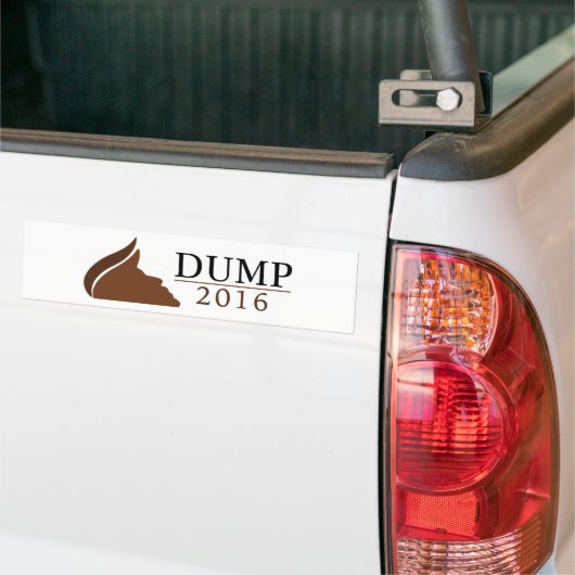 Dump-Trumpf 2016 (Dump | 2016) Autoaufkleber (Auf Lkw)