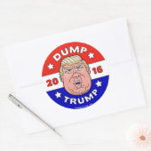 Dump-Trumpf, Anti-Donald Trumpf-Aufkleber 2016 Runder Aufkleber (Umschlag)
