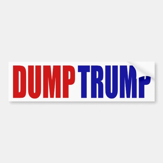 "DUMP-TRUMPF" AUTOAUFKLEBER (Vorne)