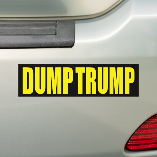 "DUMP-TRUMPF" AUTOAUFKLEBER (Auf Auto)