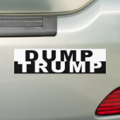 Dump-Trumpf B&W Autoaufkleber (Auf Auto)