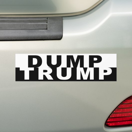 Dump-Trumpf B&W Autoaufkleber (Auf Auto)