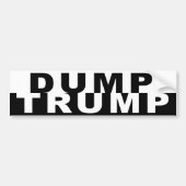 Dump-Trumpf B&W Autoaufkleber (Vorne)