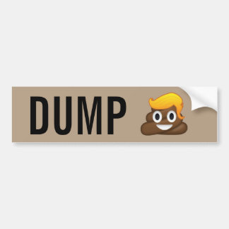 Dump-Trumpf kacken Emoji Autoaufkleber
