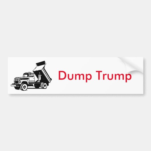 Dump-Trumpf-LKW Autoaufkleber (Vorne)