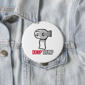 Dump-Trumpf mit Toilettenpapier - Anti-Trumpf - Button (Beispiel)