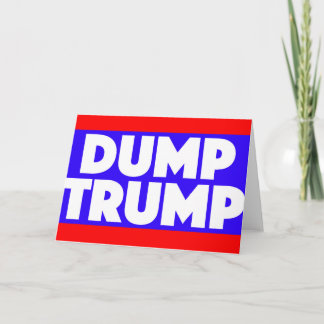 Dump-Trumpf-Mitteilungskarten Karte
