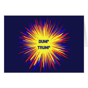 Dump-Trumpf-politische leere Karte