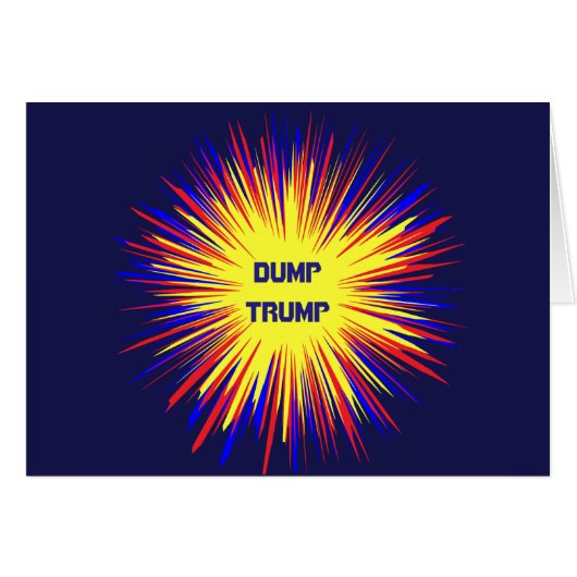 Dump-Trumpf-politische leere Karte (Vorderseite (Horizontal))