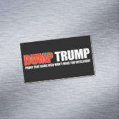 DUMP-TRUMPF - prüfen Sie, dass Sein reich Sie Magnetische Visitenkarte (Beispiel)