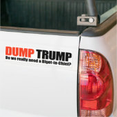 DUMP-TRUMPF - tun wir benötigen einen Autoaufkleber (Auf Lkw)