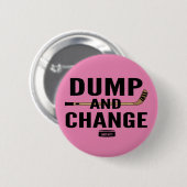 Dump-und Änderungs-Hockey-Baby-Rosa-Windel Button (Vorne & Hinten)