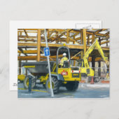 Dumper Truck, Cardiff, Wales, UK Postkarte (Vorne/Hinten)