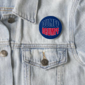 DUMPF DRUMPF (blau u. Rot auf Blau) Button (Beispiel)