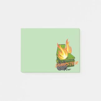 Dumping-Feuer Post-it Klebezettel