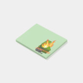 Dumping-Feuer Post-it Klebezettel (angewinkelt)