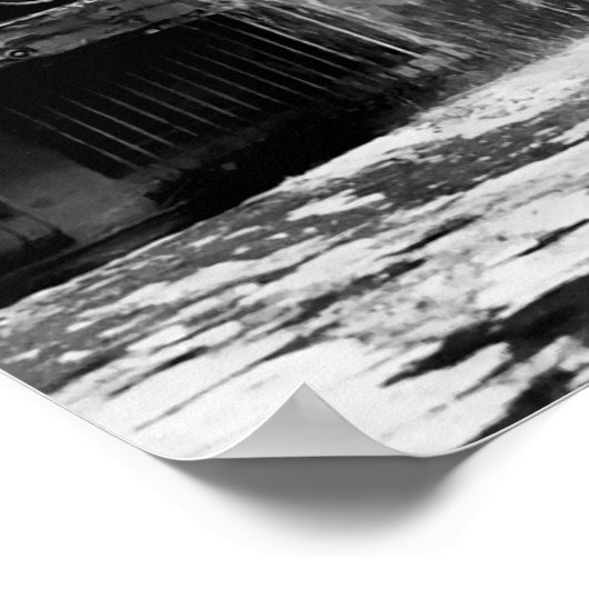 DUMPING VERBOTENES KEG BIER POSTER (Ecke)