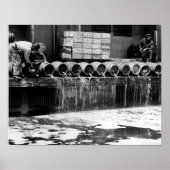 DUMPING VERBOTENES KEG BIER POSTER (Vorne)