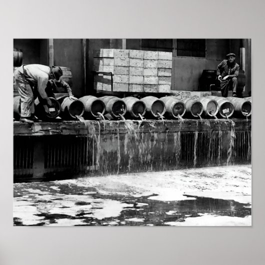 DUMPING VERBOTENES KEG BIER POSTER (Vorne)