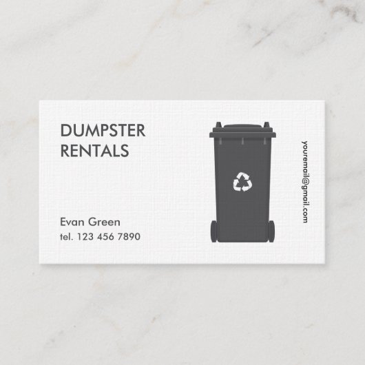 Dumping Visitenkarte (Vorderseite)