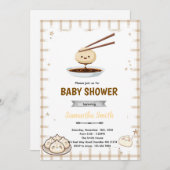 Dumpling Baby Shower Invitation Einladung (Vorne/Hinten)