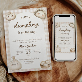Dumpling Baby Shower Invitation Little Dumpling Einladung