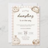Dumpling Baby Shower Invitation Little Dumpling Einladung (Vorderseite)