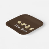 Dumpling + Dumpling + Dumpling Equals Dim Sum Pappteller (Gewinkelt)