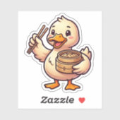 Dumpling-Ente Aufkleber (Blatt)
