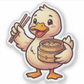 Dumpling-Ente Aufkleber (Vorderseite)