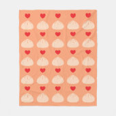 Dumpling-Liebe Cantaloupe Medium Fleece Blanket (Vorderseite)