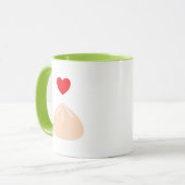 Dumpling Liebe Light Green 11oz. Tasse (Vorderseite Links)