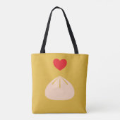 Dumpling Liebe Longan Schulter Tasche (2 Größen) (Rückseite)