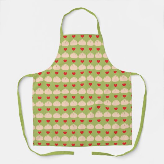 Dumpling Liebe Matcha Mittel Schürze (Vorderseite)