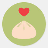 Dumpling Liebe Matcha Sticker (Vorderseite)