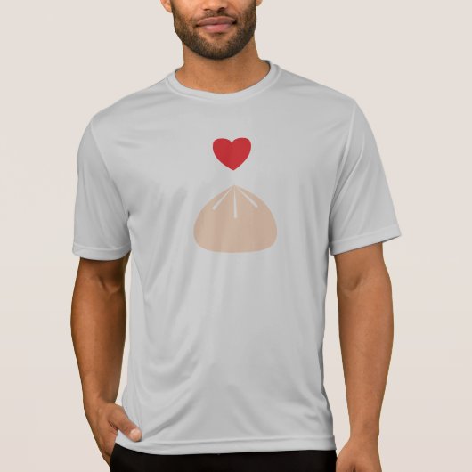 Dumpling Liebe Sport-Tek Shirt (Vorderseite)